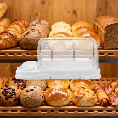 Bandeja de plástico reutilizable para frutas con compartimentos múltiples y tapa protectora 6