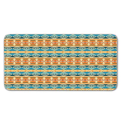 FAIEK Alfombras De Pasillo Rayas Amarillas Largas Moquetas Largo Entrada Felpudos Patrón 3D Anti-desvanecimiento Anti-Sucio Aplicar para Ventana De Bahia Dormitorio Sala Lavable Cortable 50x80cm
