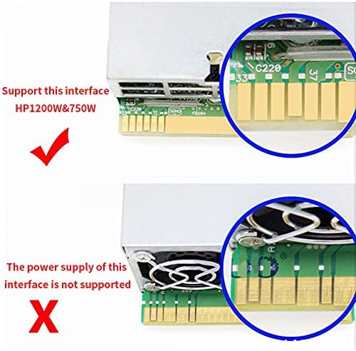 Tbkoly Breakout Board 17 Port 6Pin LED Display Module Server Card for 1200W 750W PSU GPU Miner Mining BTC ETH