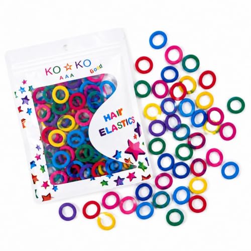Image of Mini Rubber Bands for Hair Small Elastic Hair Ties for Girls Women Kids Hair Styling (Pack Of 25)