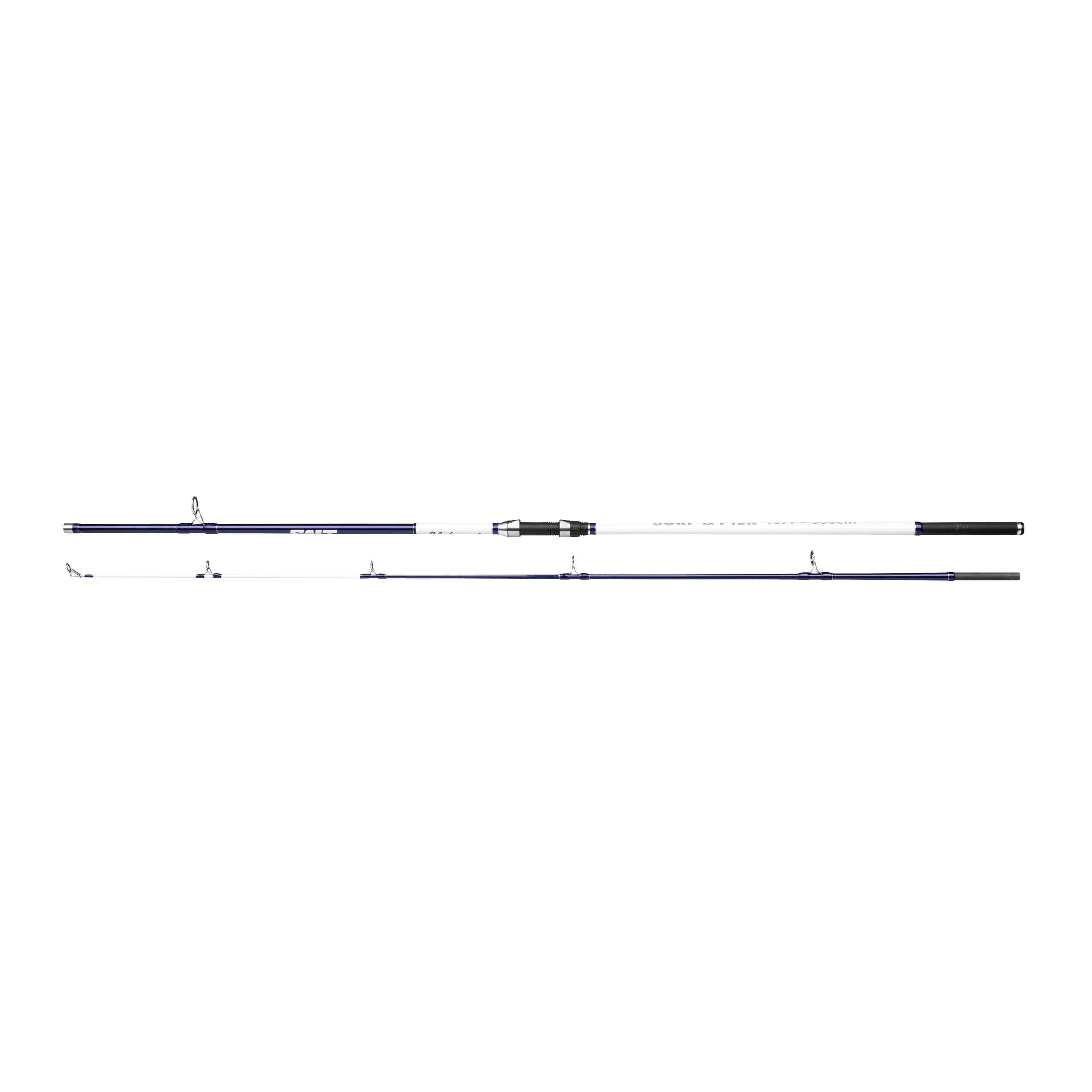 Shakespeare SALT Surfcasting Fishing Rod Carbon Construction, Powerful Casting Performance, Durable Design, Comfortable EVA Handle, Ideal for Surf & Coastal Fishing - 12ft, 3pc, 4-6oz