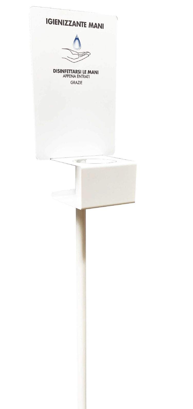 Executive - Colonna Porta Igienizzante, in Metallo, 96 x 29.5 cm, Bianco