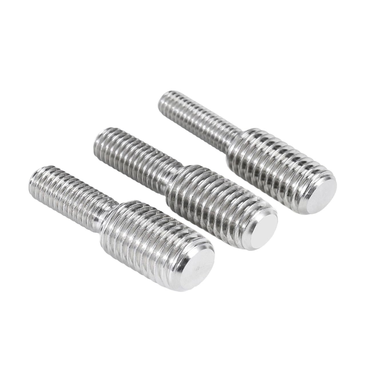 adaptador roscado, Tornillo convertidor de perno sin cabeza doble extremo acero(M10x25mm to M20x25mm)