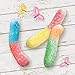 Trolli Sour Brite Crawlers Minis, Sour Gummy Worms, Novelty Easter Egg Candy, 3.5 oz