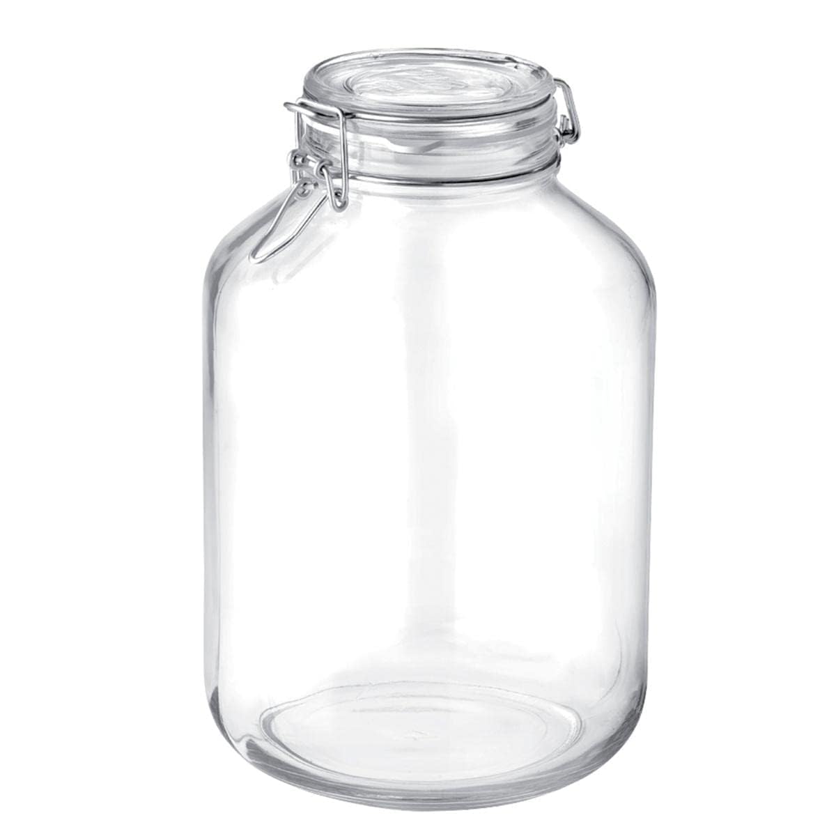 Bormioli Rocco Fido Drahtbügelglas – Glasbehälter mit Drahtverschluss, 5 Liter