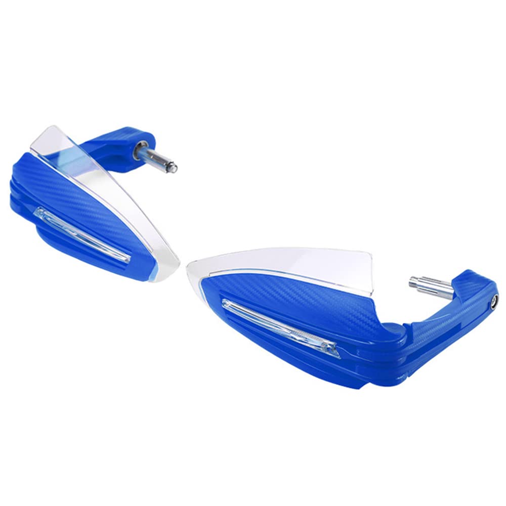Protège-main de moto tout-terrain, protège-main de moto avec lumière tournante LED pour guidon de 2,2 cm, ajustement universel, feux de circulation diurnes, clignotant pour protection contre