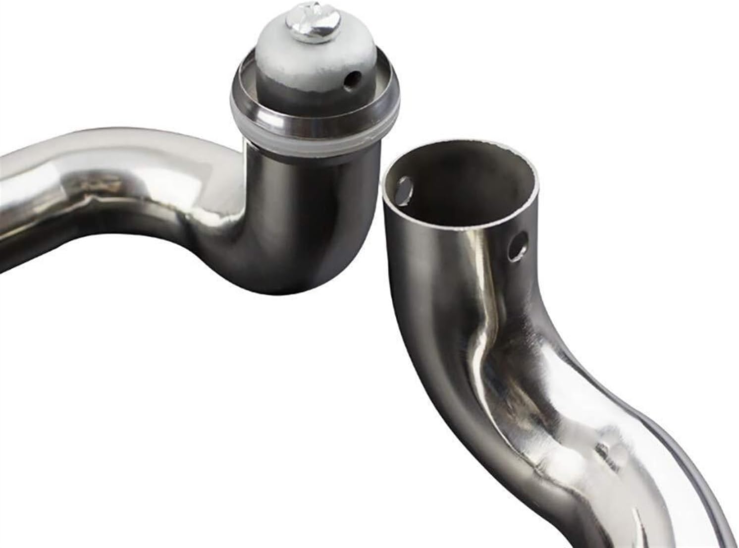 Door Hardware,Brushed Stainless Steel Round Tube Glass Frame Door Push-Pull Handle Bathroom Sliding 6 Lengths (Size : 600x562x38mm)