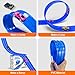 EFCRBS 15Ft Flex Track, Flexible Race Car Track for Kids Toy with 10 Suction Cups, Rolls Up Portable Racetrack Compatible with Hot Wheels & Diecast 1/64th Cars, Birthday Gifts for Boys Girls (Blue)