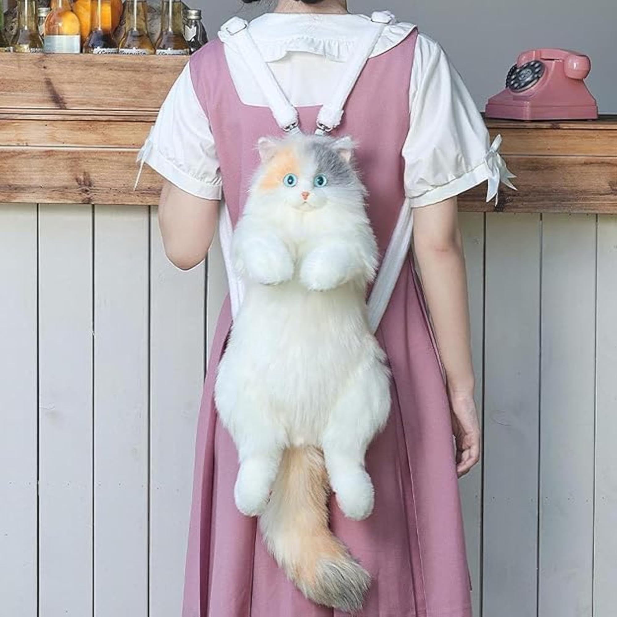3D Ragdoll Cat Shape Backpack for Girls, Cute Design