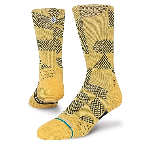 Stance Building Crew Socks (Medium, Gold)