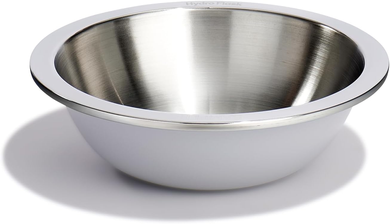 Hydro Flask Outdoor Kitchen Bowl - Stainless Steel Reusable Bowl – Camping Kitchen Essentials Birch Gray