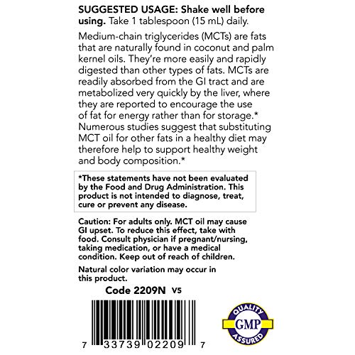MCT Oil (473ml) - Now Foods