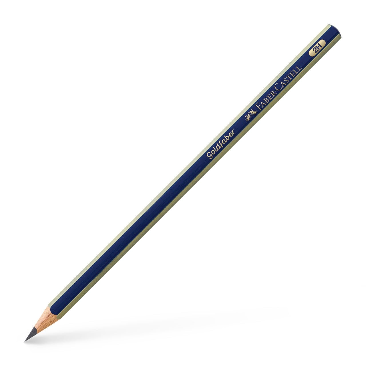 Faber Castell 112512 - Caja con 12 ecolápices de grafito Goldfaber 1221, forma hexagonal, graduación 2H