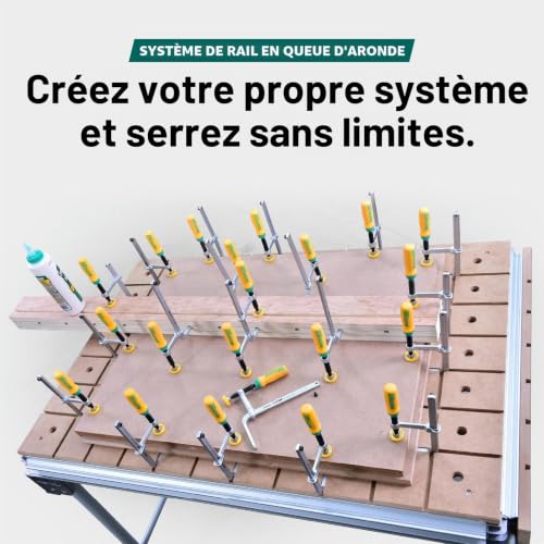 Pinces à queue d'aronde MICROJIG GRR-Ripper serre-joint pour rail de guidage de menuiserie - 6