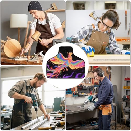 Delantal de trabajo Radiant Phoenix unisex resistente y ajustable miniatura 6