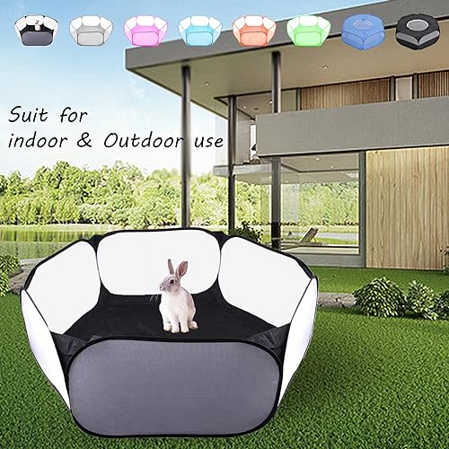 Sheldamy A002 Small Animals Playpen, Portable Pop-Up Open Interactive Pet Tent, Indoor Outdoor Fence For Rabbits thumb #5