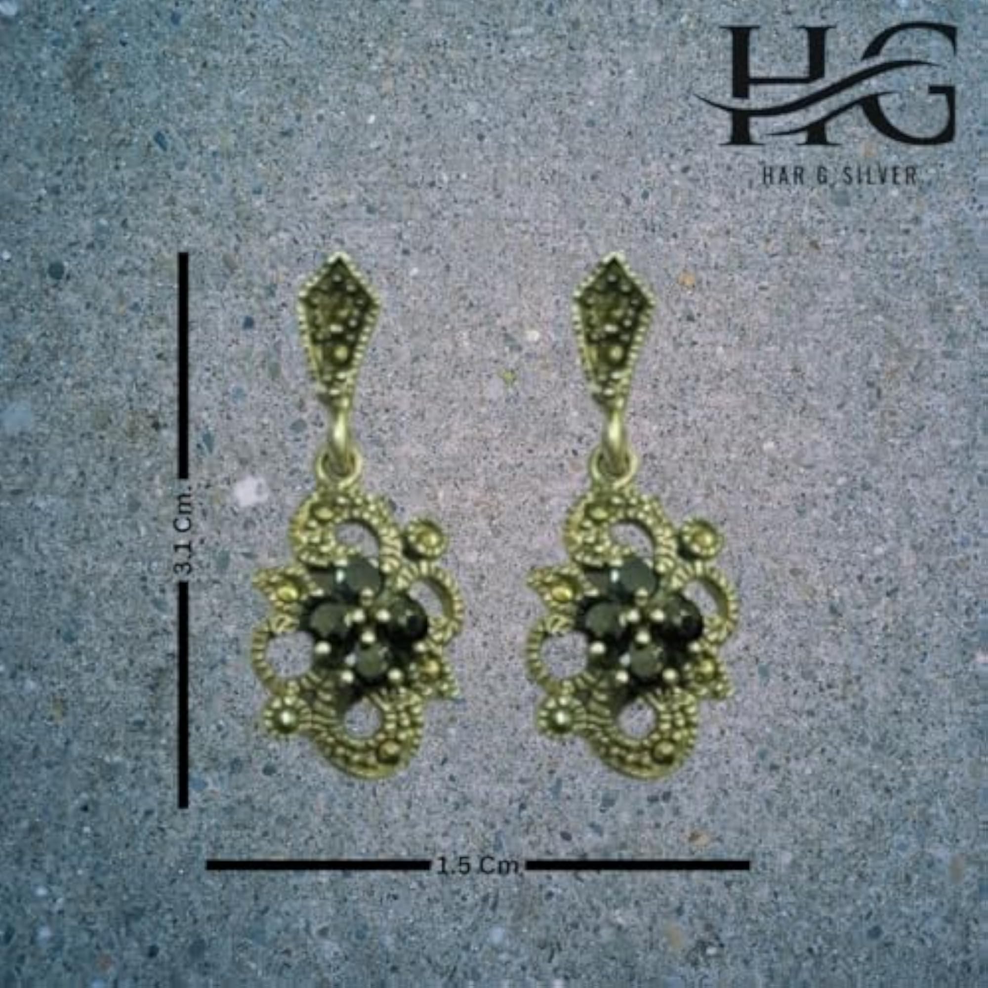 Women's 925 Sterling Silver Rose Quartz Drop Earrings