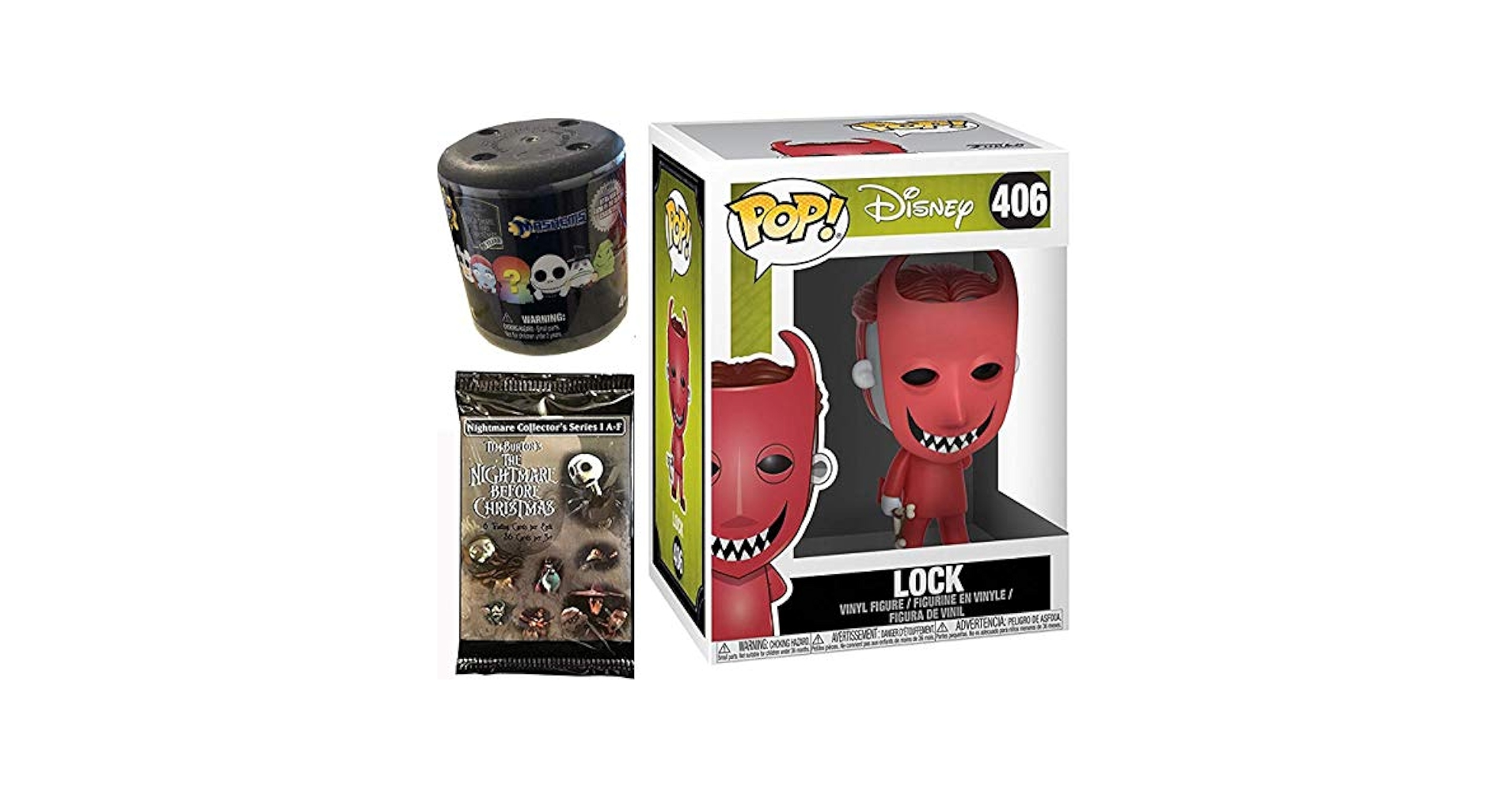 Red Devil Figure Nightmare Before Christmas Lock Pop! NBC