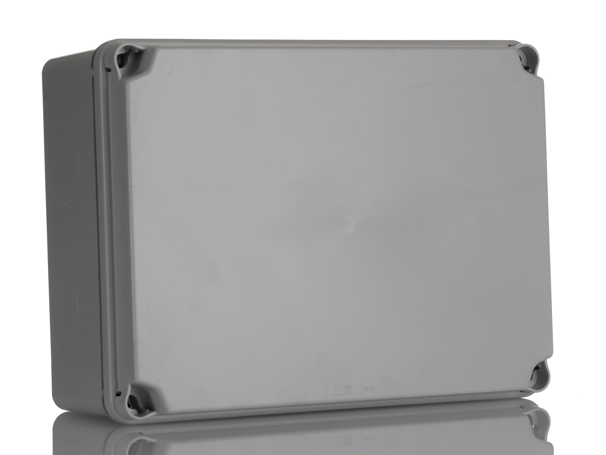 Ide IDE IP65-IP67 Watertight Shunt Box with Opaque Lid and Smooth Side, 180mm x 241mm x 95mm, grey, 1