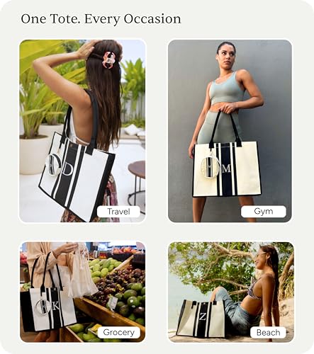 Bolsa Tote de lona personalizada LEAFICO para mujer miniatura 2