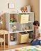 Imagen de Soayone Estanteria Infantil y Juvenil Estanteria Libros Infantil con 2 Cajones de Tela Mueble Organizador Juguetes Multiuso para Habitacion y Salon Estructura Estable 97