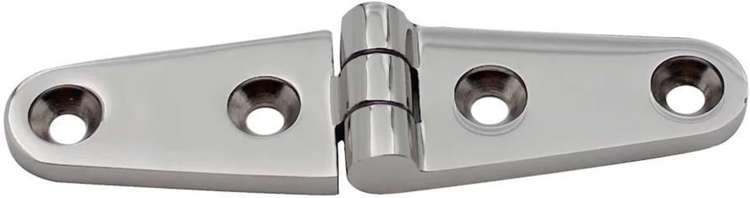 1PCS 316 Stainless Steel Strap Door Hinges with 4 Holes 100mm Mainr Sailboat Yacht Accessories Hardware Strap Hinge