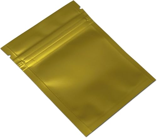 Miniatura 5 de PABCK 100 unidades de color dorado mate de 4.7 x 7 pulgadas (tamaño interior de 4.1 x 5.7 pulgadas) para ventana frontal, resellable, con cierre de