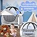 tupi Baby Crib Tent Safety Net to Keep Baby in, Pop Up Crib Tent Canopy Keep Baby from Climbing Out, Mosquito Net for Baby Crib, Ultra Stable Frame, Durable Strong Self-Locking Zipper, Black