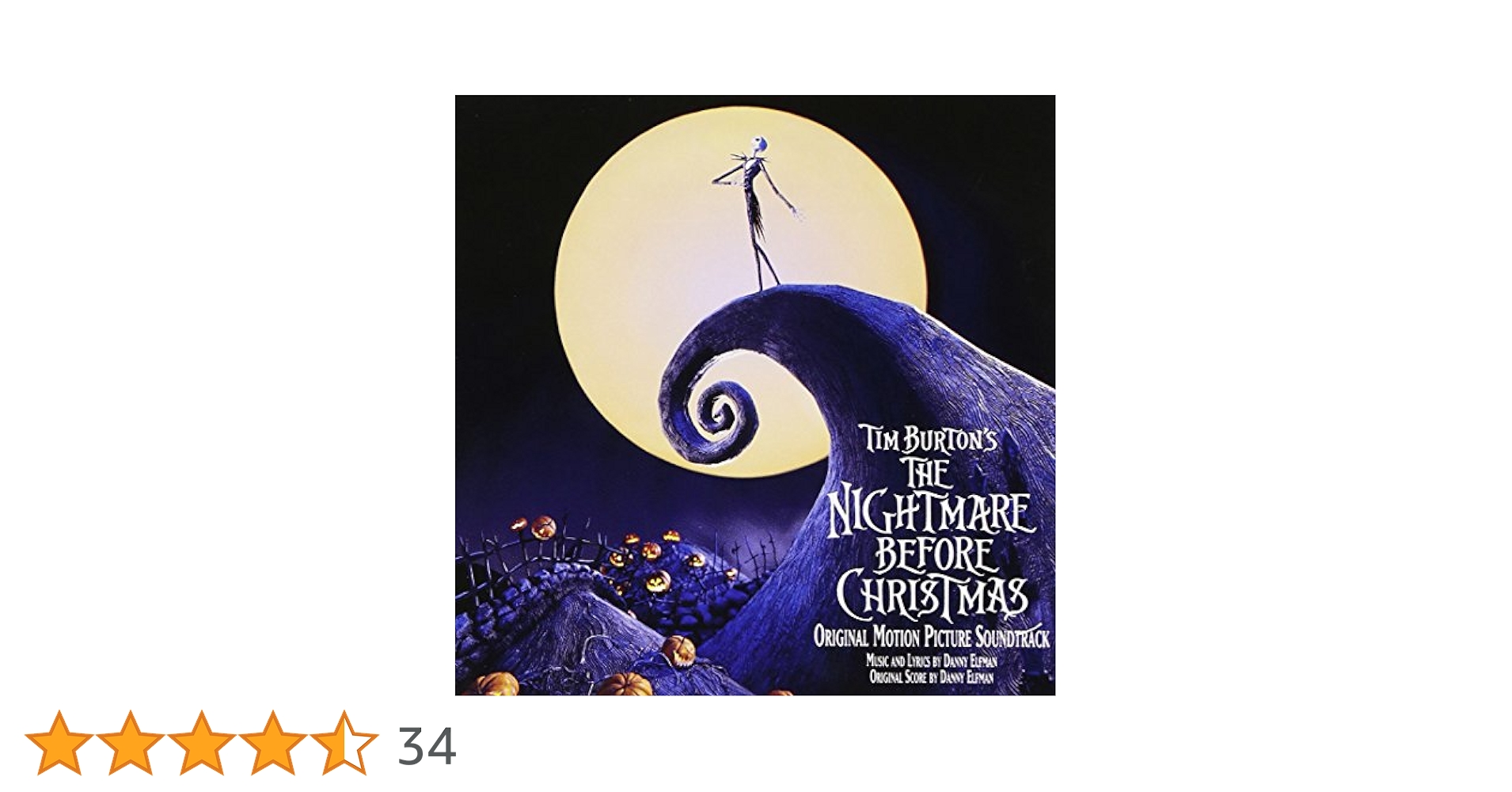ナイトメアービフォアクリスマス　レコード　サウンドトラック ナイトメアー・ビフォア・クリスマス Nightmare Before