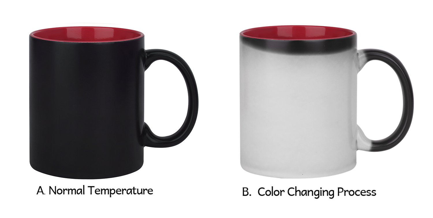 Amazon.com: Magic Custom Photo Color Changing Coffee Mug Cup, Personalized  DIY Print Ceramic Hot Heat Sensitive Cup -Add Your Photo&Text : Home &  Kitchen