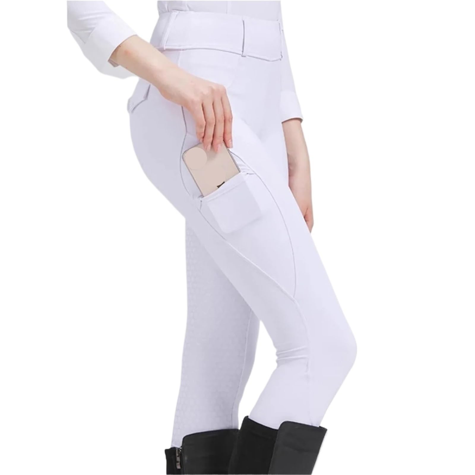 Pantalon D'équitation Pantalon d'équitation for Hommes et Femmes, entièrement en Silicone, Haute élasticité, séchage Rapide pour Sport