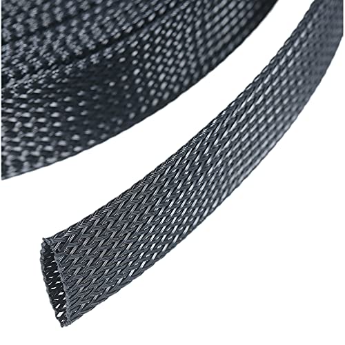 Moniss Bainha de tubo protetora de cabo de manga trançada expansível de 21 pés 1 polegada (25 mm) pa