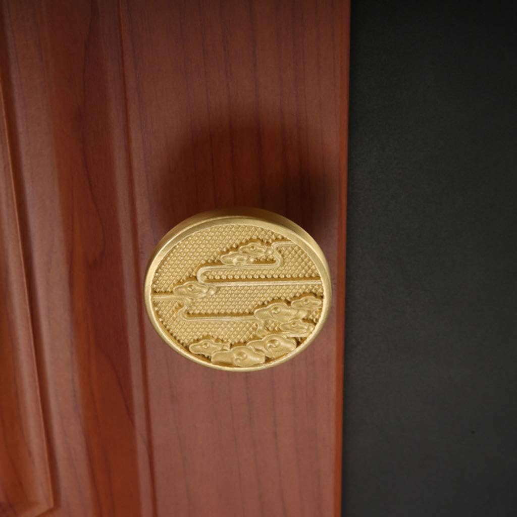 1 Set Semicircular Furniture Handles Round Brass Cabinet Knobs and Handles Drawer Pulls Cupboard Wardrobe Knobs Door Pullx (Size : 3) ()