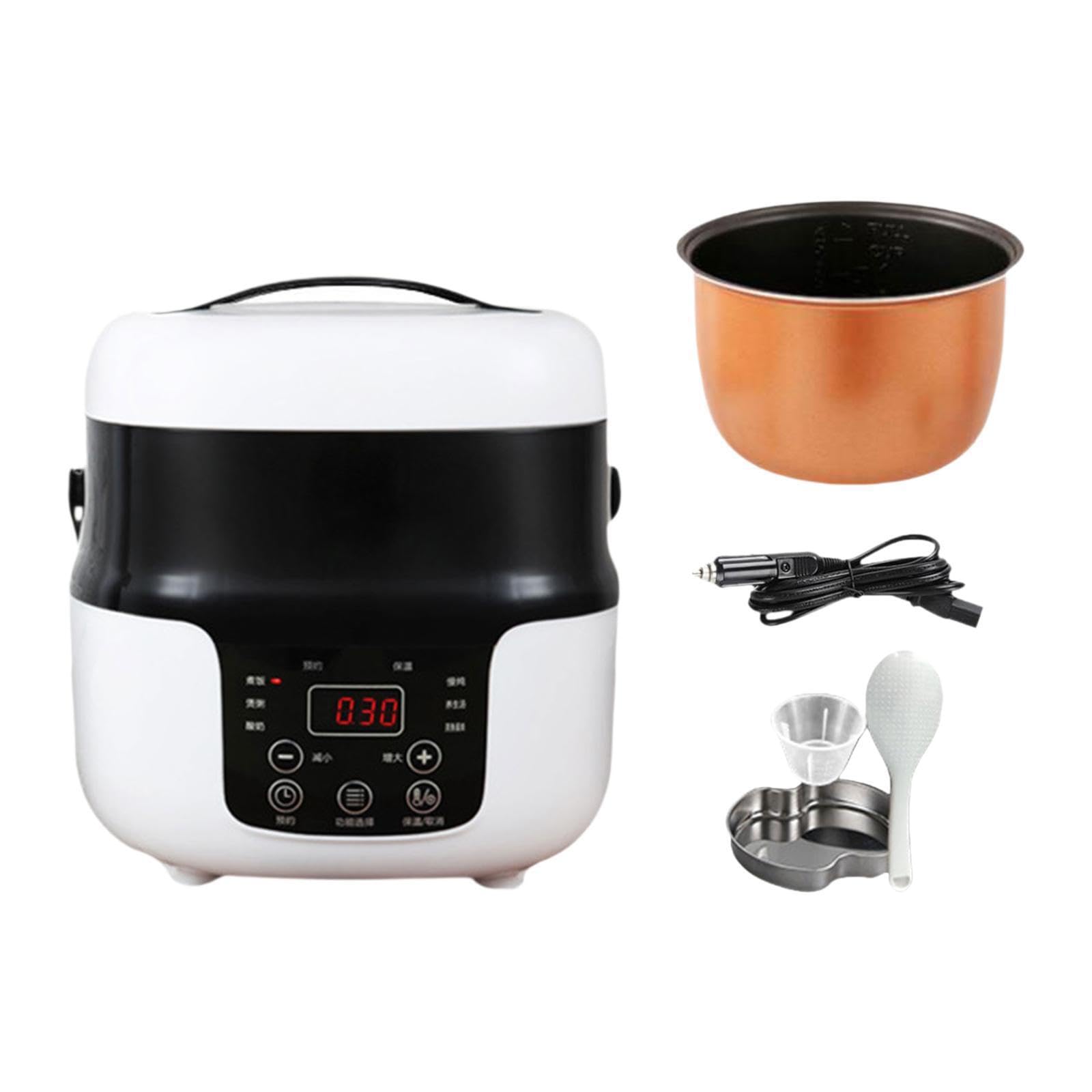 Cuociriso Multicooker Soluzioni di cottura portatili Cuociriso elettrico per auto per viaggiatori per gustare pasti deliziosi in qualsiasi momento Funzione di cottura del