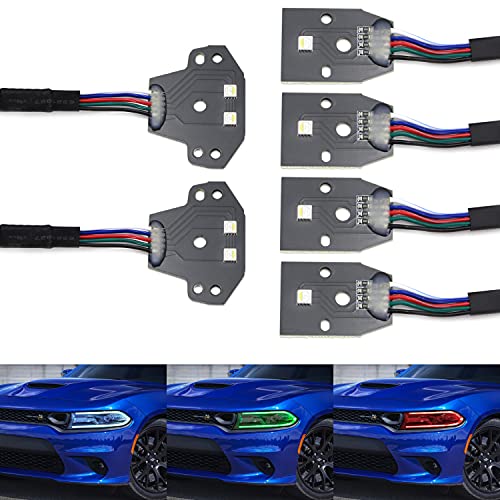 Kit de iluminación ambiental LED RGBW para Dodge Charger 2015+ miniatura 2