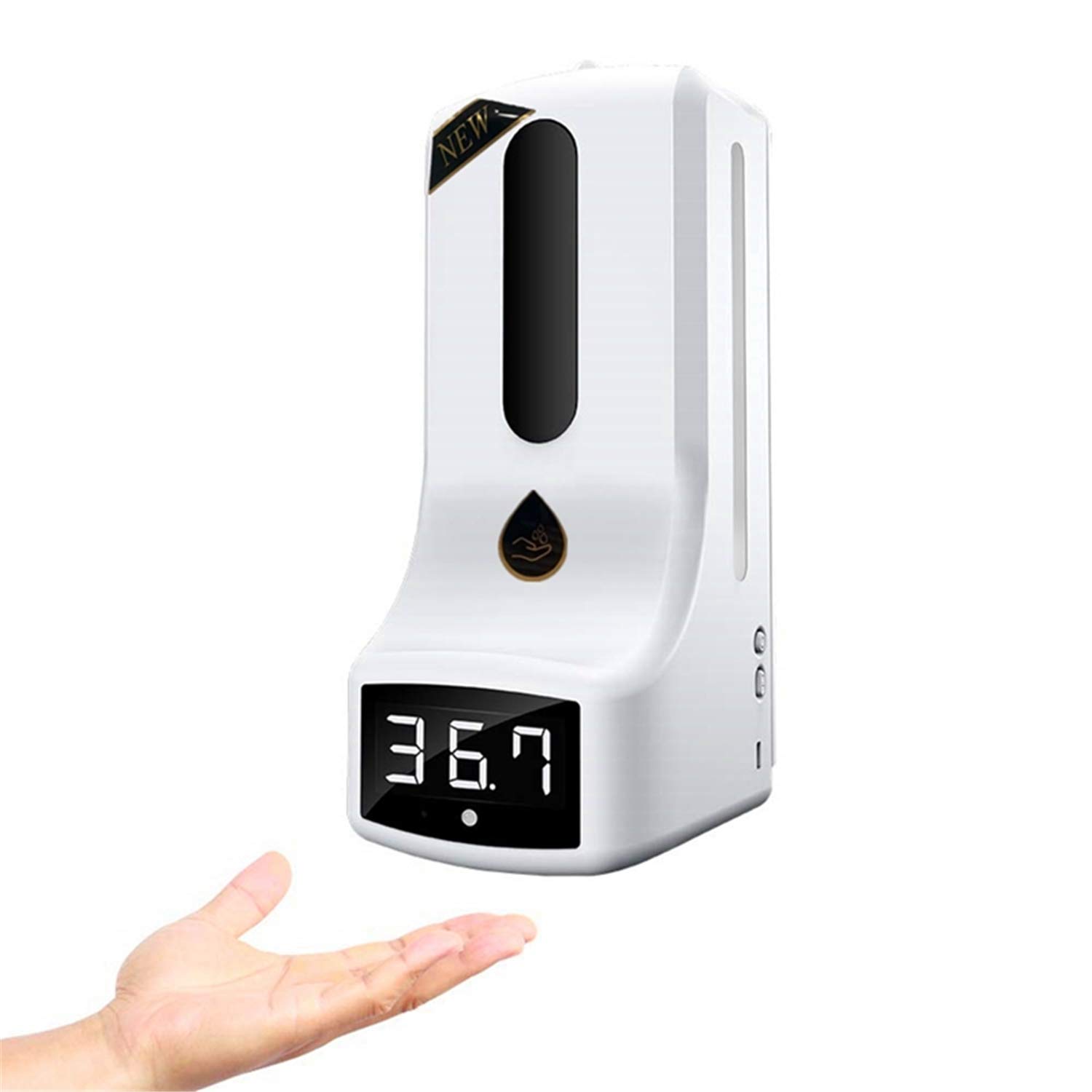 ZYC Termometro da Parete con erogatore Manuale, misurazione Automatica della Temperatura K9, con Allarme, per uffici scolastici