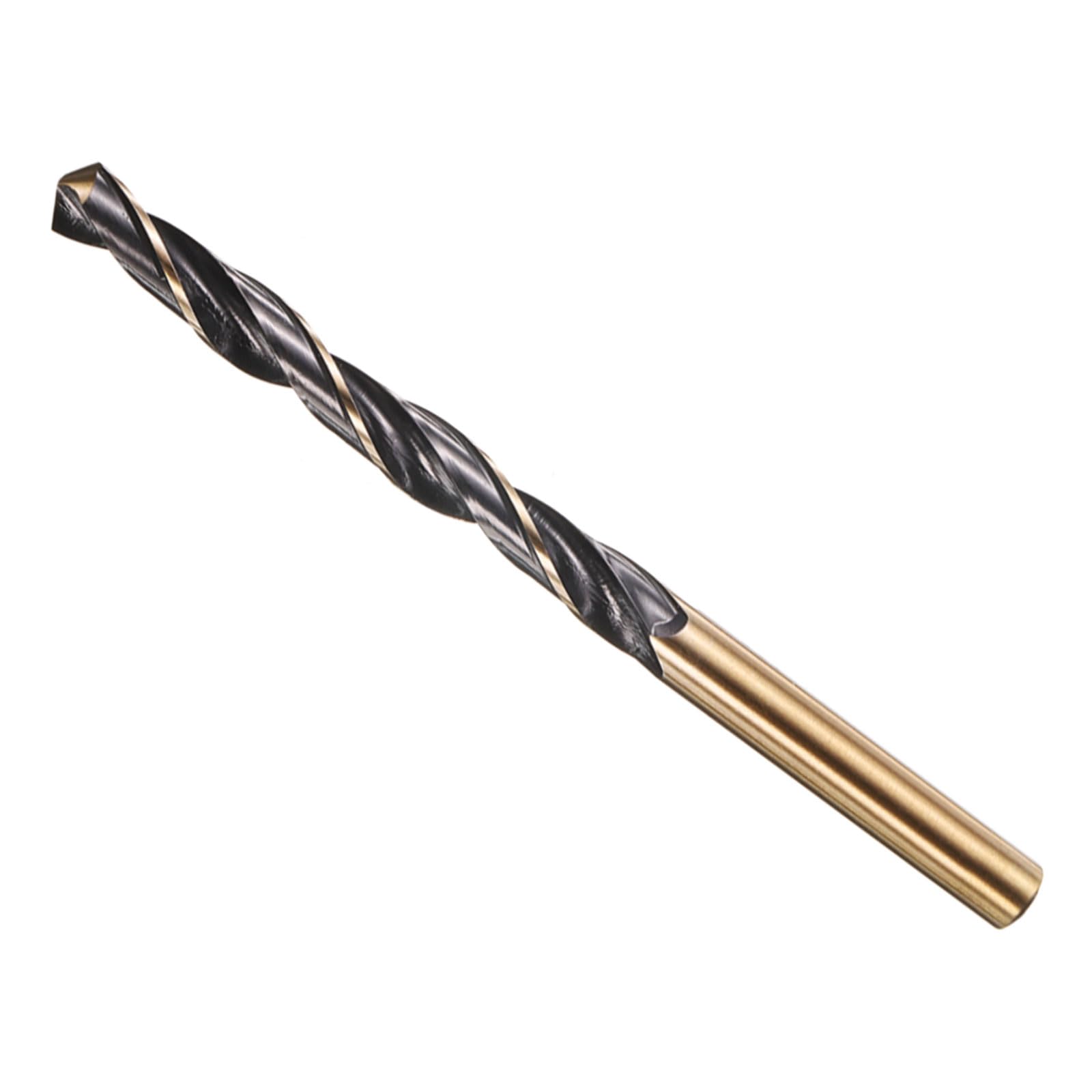 METALLIXITY Drill Bit (6.2mm) 1Pcs, 4341 High-Speed Steel Straight Shank 118° Black and Gold Finish for Copper Aluminum Wood Plastic Medium Hard Metal — image 1