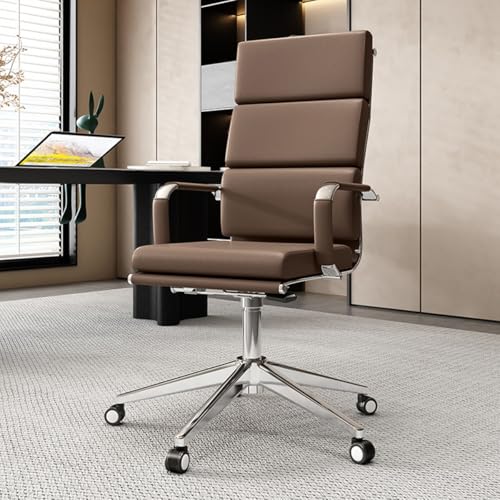 Chaise de bureau ergonomique haut de gamme à dossier haut réglable