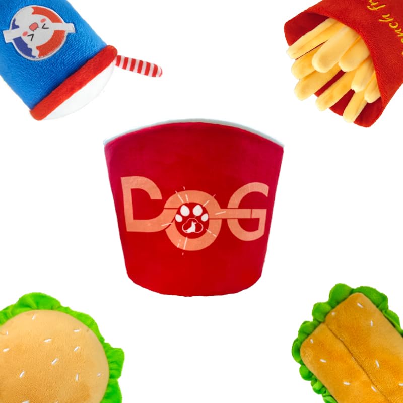Juguete mordible para perros Fast Food qz-007 miniatura 4