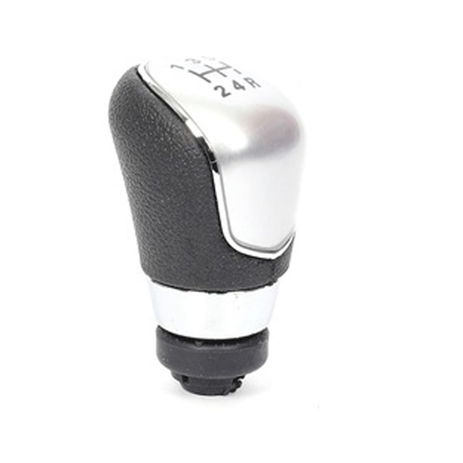 HSUKIHO Car Shift Knob Cover for Fiesta 2013 2014 Manual Car Shift Gear Knob Lever Gaitor Boot Cover(5 Speed Silver)