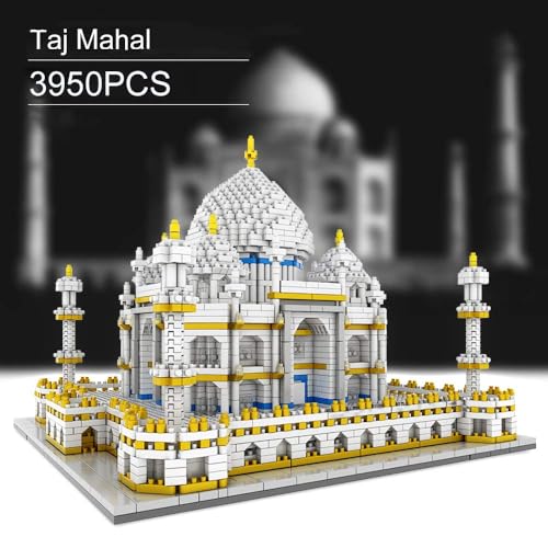 Image of Magicwand DIY 3950 Pcs TAJ Mahal Building Blocks for Kids & Adults【14 Yrs & Up】【Pack of 1】【White】