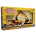 Top Race Construction Toys Set - Metal Excavator Toy, Dump Truck for Kids - Realistic Toy Trucks with Moving Parts for Indoor, Outdoor Play - Durable Construction Vehicles for Boys and Girls