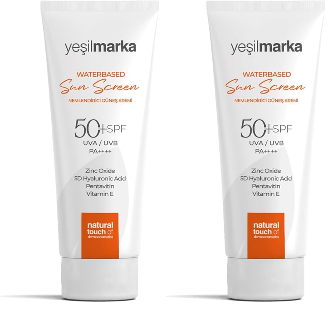 Yeşilmarka Water Based Moisturizing Sun Screen 50 SPF Güneş Koruyucu Krem (2 paketi)