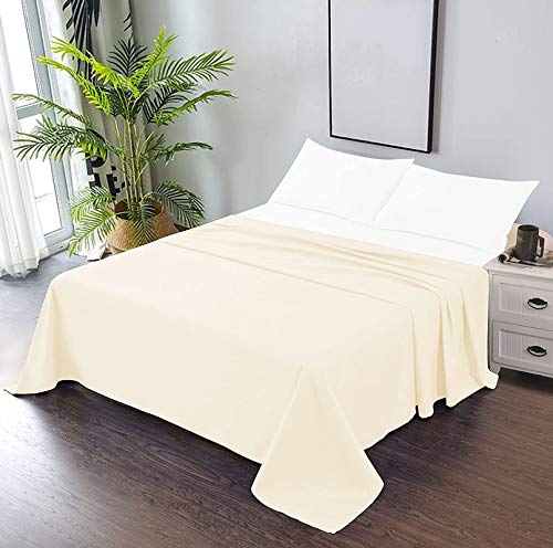 CCWB 100% Egyptian Cotton Bed Sheets 750 Thread Count Sateen Finish Luxuries Hotel Quality (Ivory, Single - 1 Piece Bed Sheet) (B08PNQJFV3) Amazon Price History, Amazon Price Tracker
