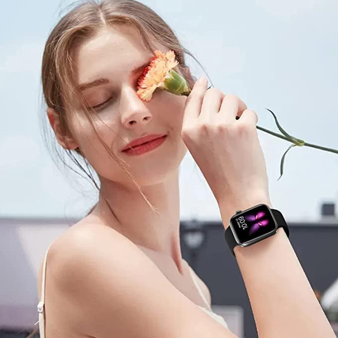Image of TechMount Compatible with Apple Watch Straps 42mm 44mm 45mm 49mm Soft Silicone Luxury Sport Band Strap Compatible With Apple Watch Ultra Series 8 7 6 5 4 3 2 1 SE (NOT FIT WITH 38MM, 40MM,41MM)