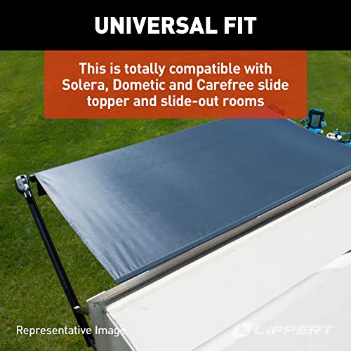 Universal Slide-Topper Replacement Cut-To-Fit Fabric For 5Th Wheel Rvs, Travel Trailers, Motorhomes, 50' X 48" Roll, Black - 432253 #TOP7
