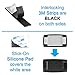 EZ Skin Bundle: Full-Wrap Silicone Skin for EZ Pass + Black Interlocking Strips = Discreet Look Inside & Outside Your Windshield! (Fits EZ Pass Mini/iPass)