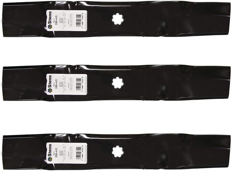 92-104 (3) Mower Blades Fits John Deere Tractors D160, LA130, D150