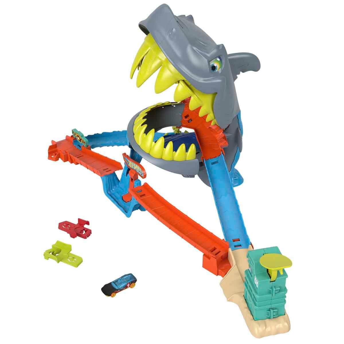 Hot Wheels JHL96 City Shark Beach Battle Playset : Amazon.sg: Toys
