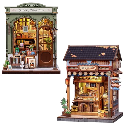 Puzzles 3D en bois Cutefun pour une décoration d'étagère salon chaleureuse et lumineuse